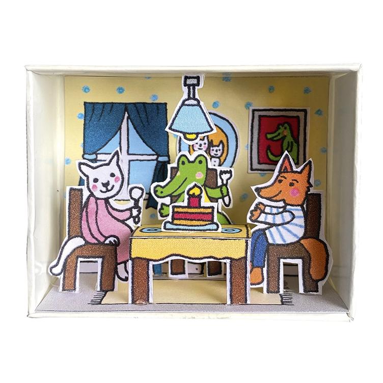 Streichholzschachtelwelt `Geburtstagstafel` - Bastelset