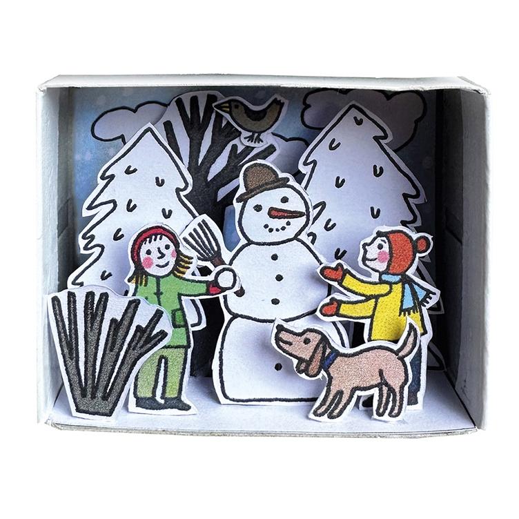 Streichholzschachtelwelt `Winter im Wald` - Bastelset