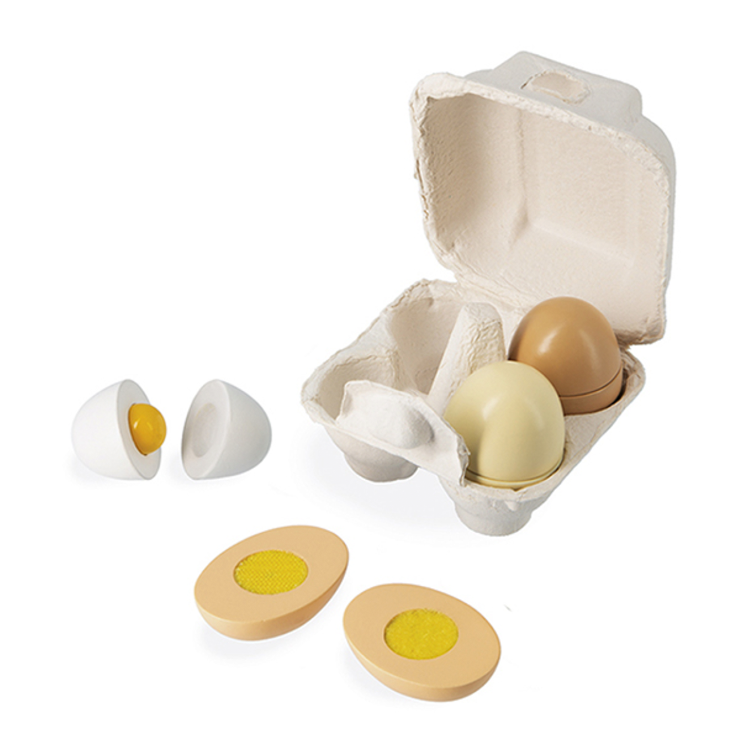 Eier-Set aus Holz