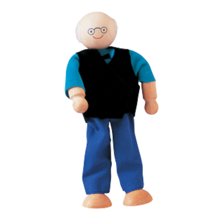 Puppenhauspuppe Grossvater