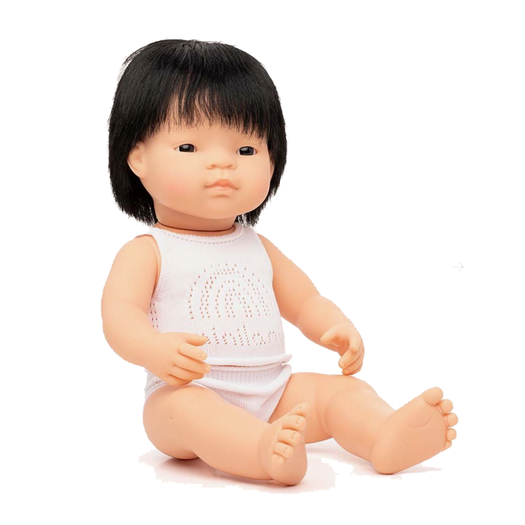 Puppe asiatisch aussehender Junge