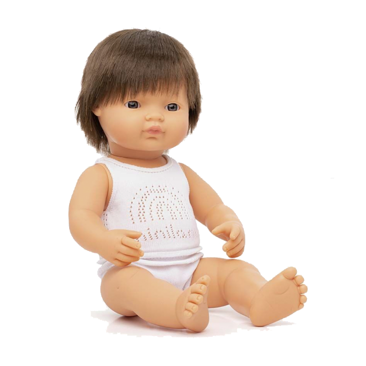 Puppe braunhaariger Junge