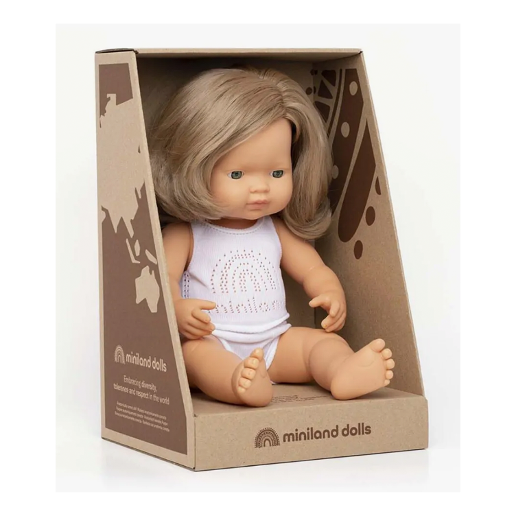 Puppe dunkelblondes Mädchen - 0