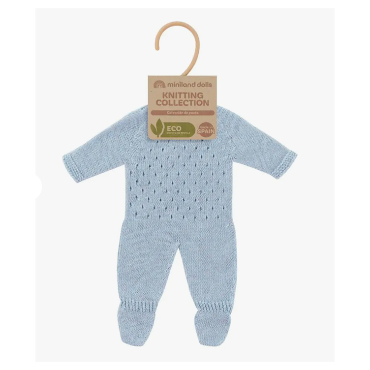 Puppenkleidung blaues Pyjama