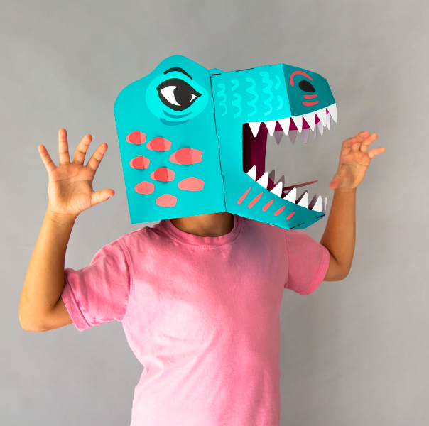 3D Dinosaurier Maske - 2