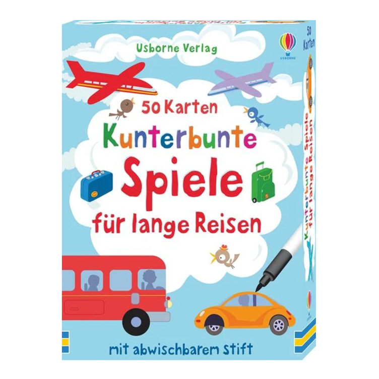 50 Karten - Kunterbunte Spiele für lange Reisen