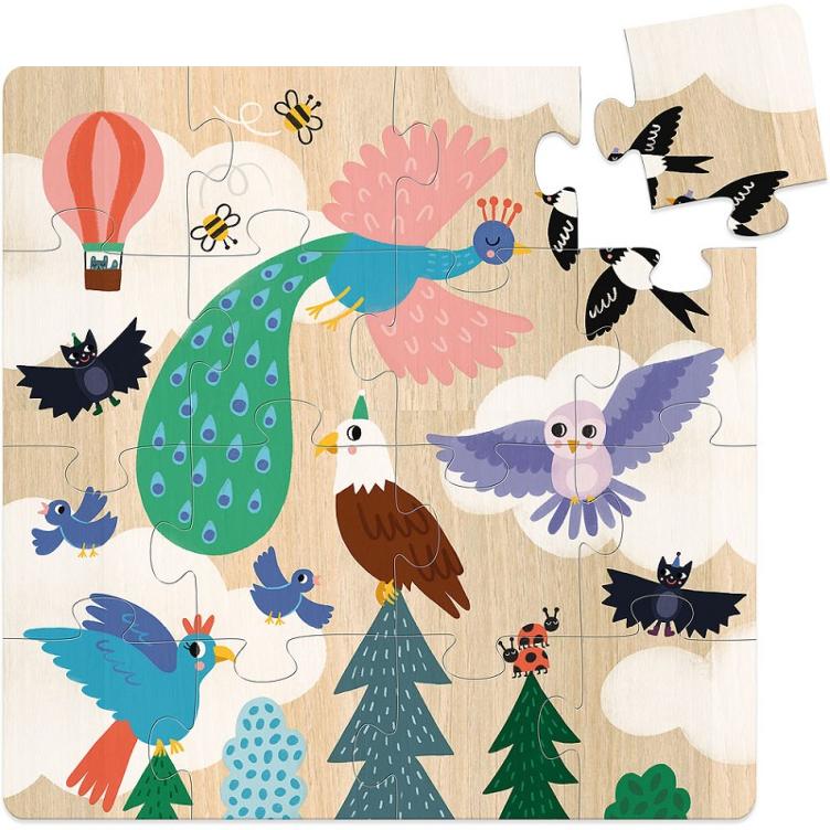 Holzpuzzle-Set im Koffer „Erde, Meer & Himmel“ - 1