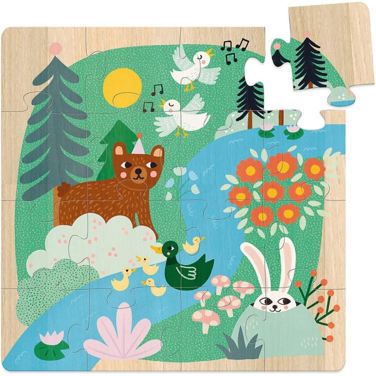 Holzpuzzle-Set im Koffer: Verschiedene Tiere der Welt - 2