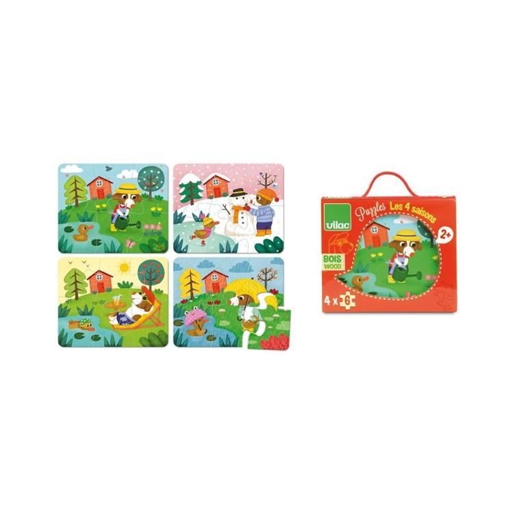 Puzzle-Set im Koffer 'Die 4 Jahreszeiten'