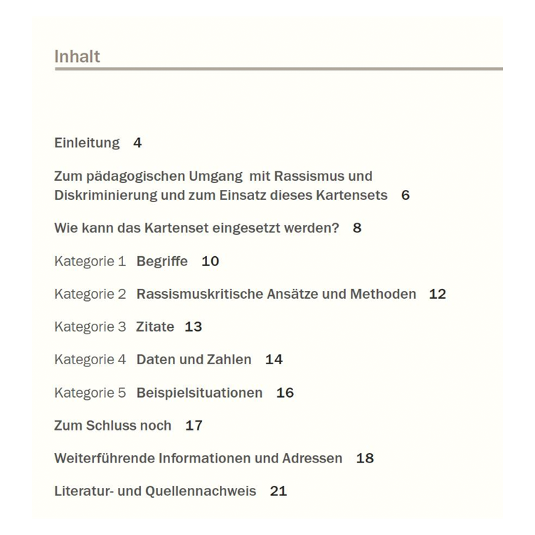 Antidiskriminierung, Rassismuskritik und Diversität - 0