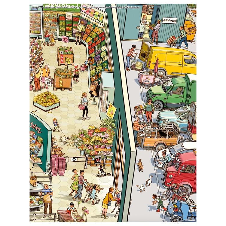 Auf zum Markt! - Eine Wimmelbilder-Geschichte - 0