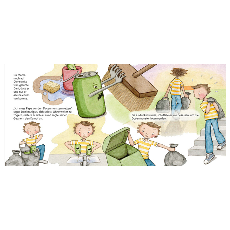 Dani und die Dosenmonster - Ein Kinderfachbuch über Alkoholprobleme - 4