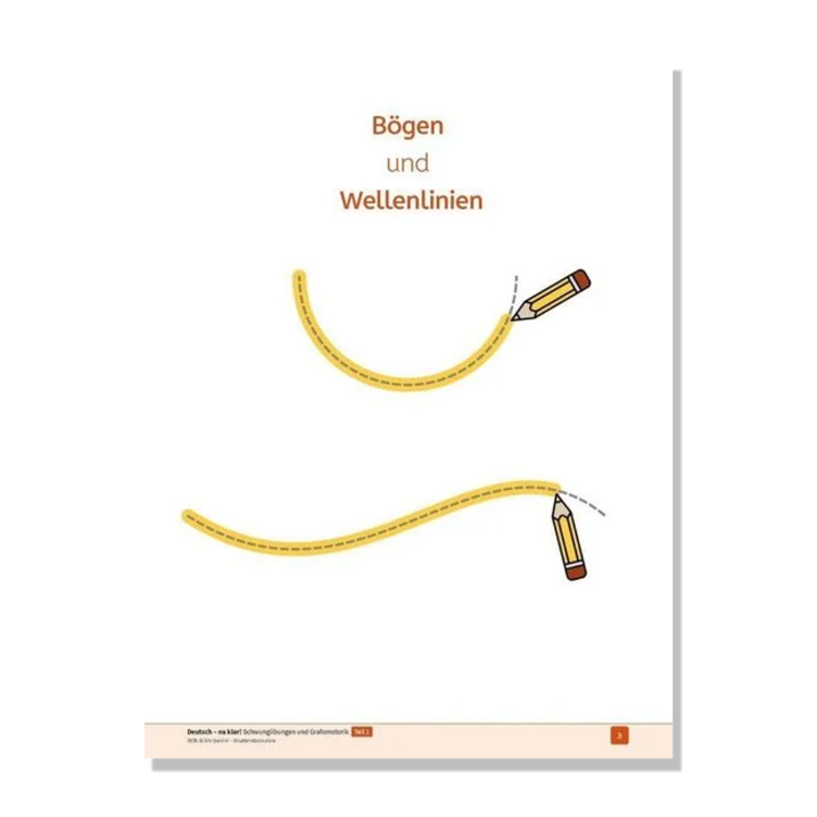 Deutsch - na klar! Schwungübungen und Grafomotorik Teil 1 - 2