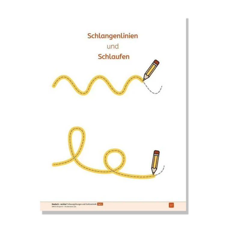 Deutsch - na klar! Schwungübungen und Grafomotorik Teil 1 - 5