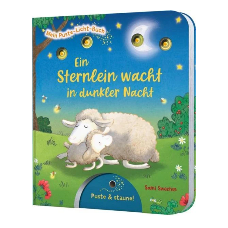 Ein Sternlein wacht in dunkler Nacht - Mein Puste-Licht-Buch