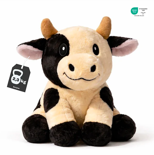 Gewichtskuscheltier Kuh 2,3 kg