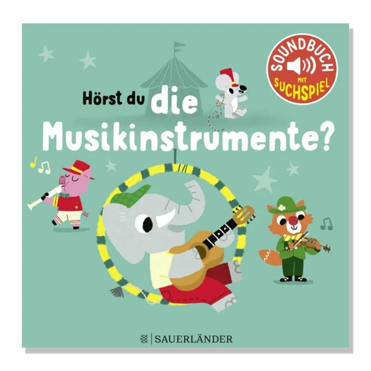Hörst du die Musikinstrumente? - Soundbuch mir Suchspiel