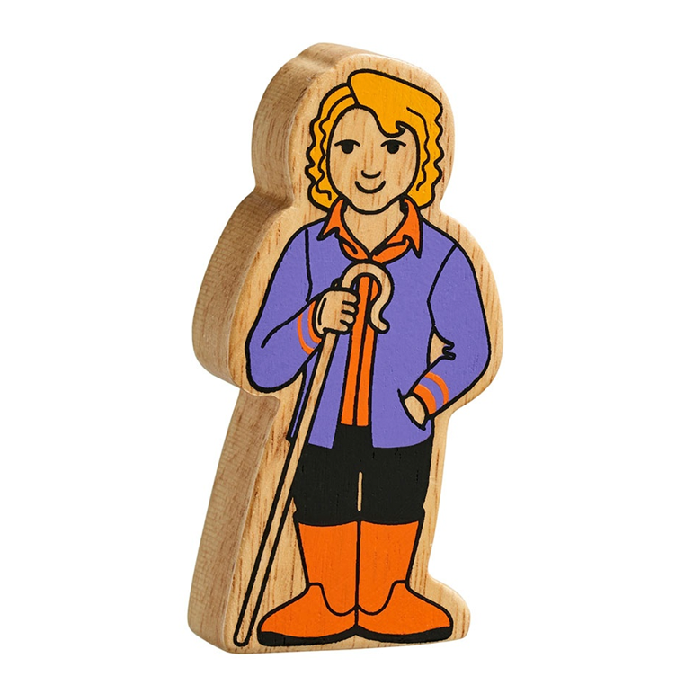 Holzfigur Bäuer*in