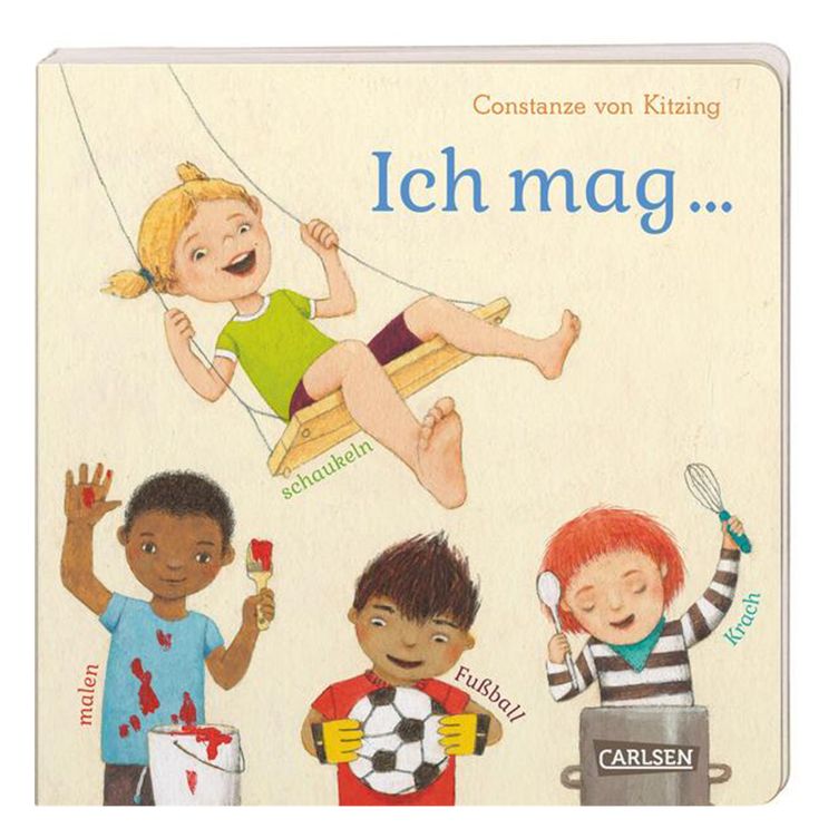 Ich mag... schaukeln, malen, Fussball, Krach