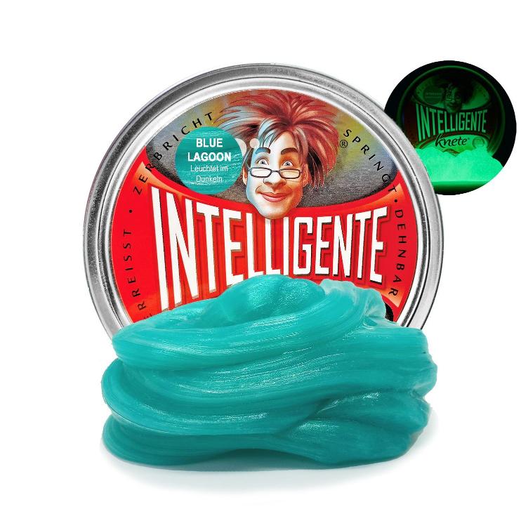 Intelligente Knete Blue Lagoon - nachtleuchtend
