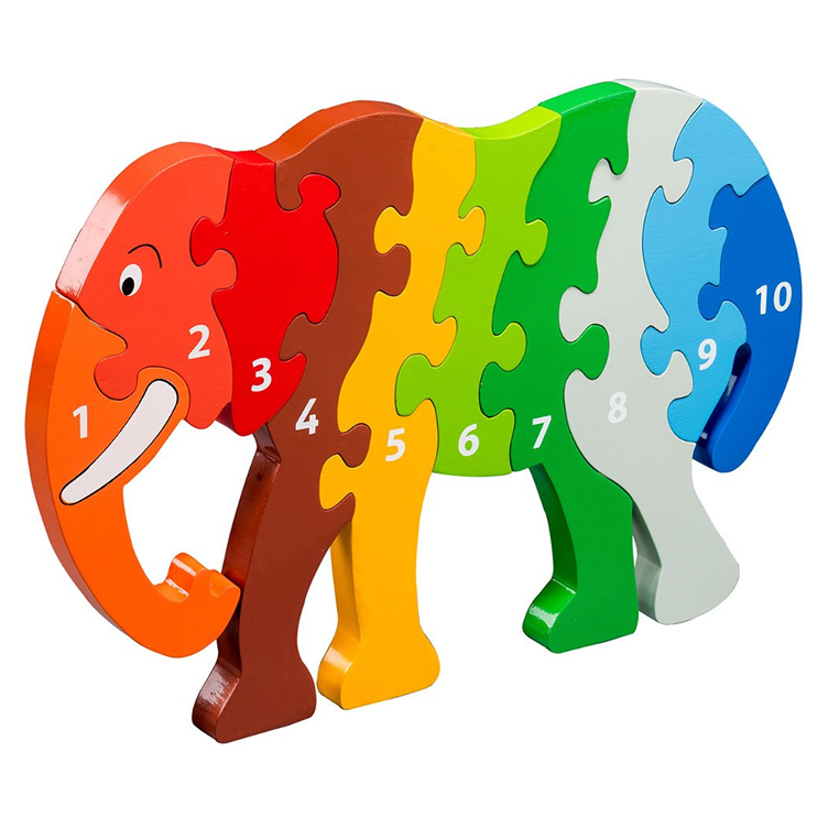 1-10 Puzzle Elefant Grosse Ausgabe