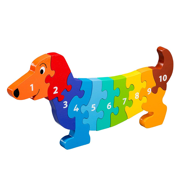 1-10 Puzzle Hund Grosse Ausgabe