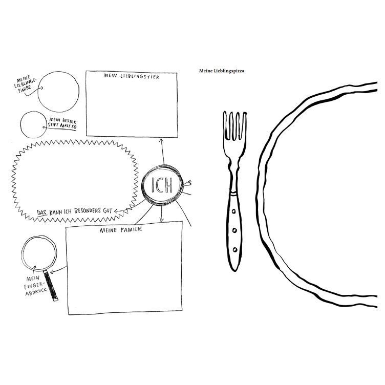 Kinder Künstler Kritzelbuch - Anmalen Weitermalen Selbermalen - 0