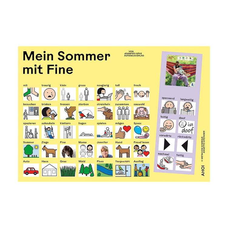 Kommunikationstafel zu 'Mein Sommer mit Fine'