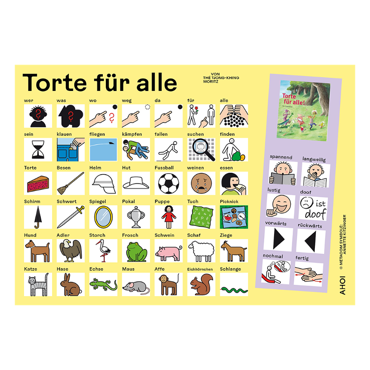 Kommunikationstafel zu 'Torte für alle!'