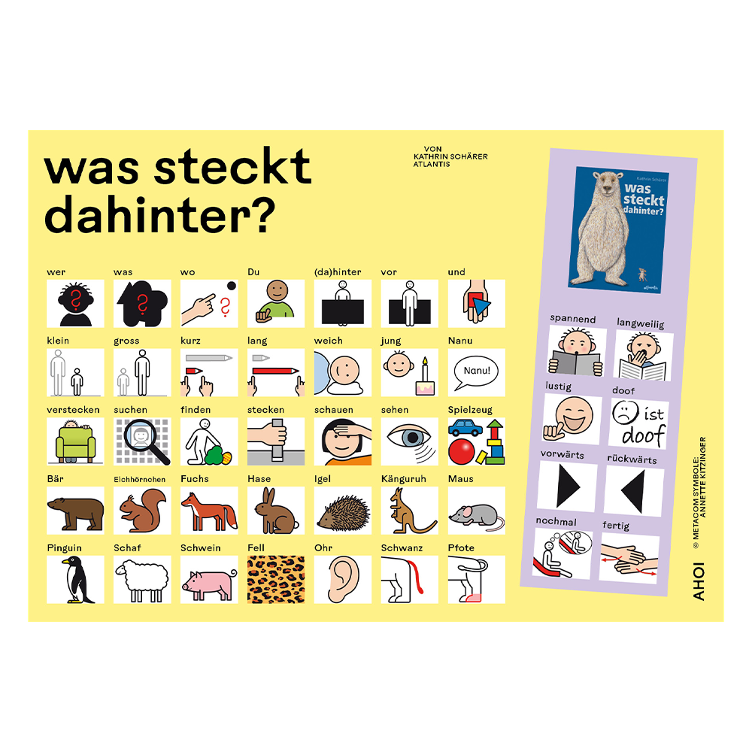 Kommunikationstafel zu 'Was steckt dahinter?'