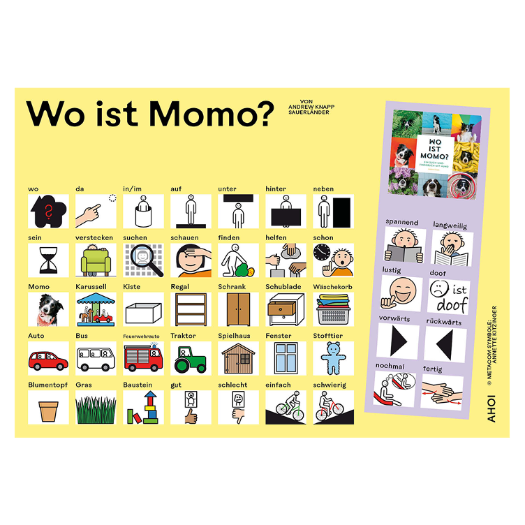 Kommunikationstafel zu 'Wo ist Momo?'