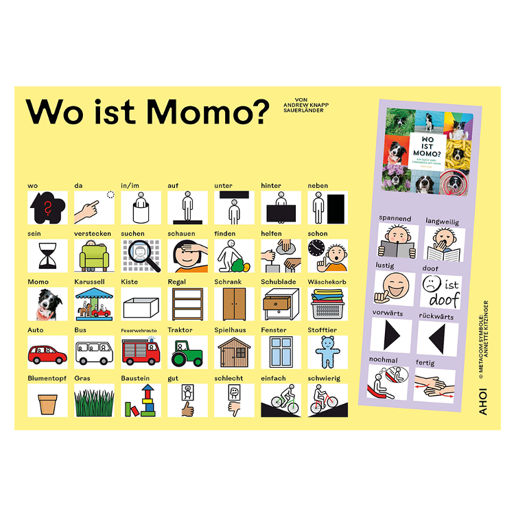 Kommunikationstafel zu `Wo ist Momo?`