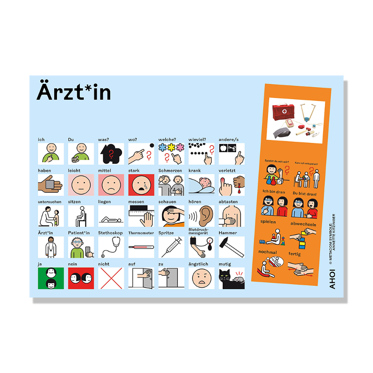 Kommunikationtstafel Ärzt*in