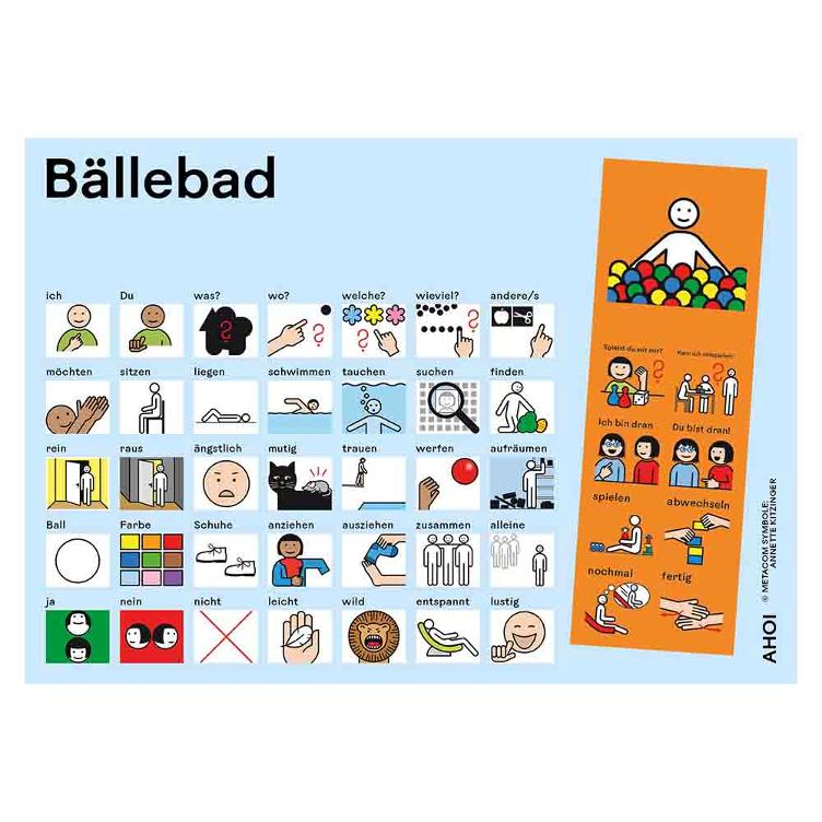 Kommunikationtstafel `Bällebad`