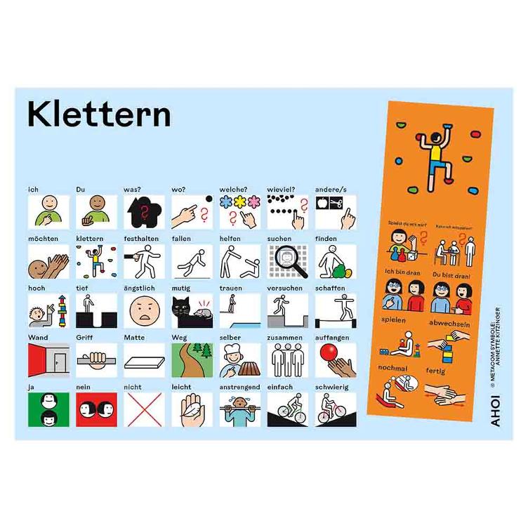 Kommunikationtstafel Klettern