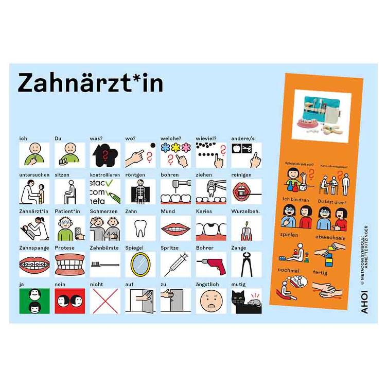Kommunikationtstafel Zahnärzt*in