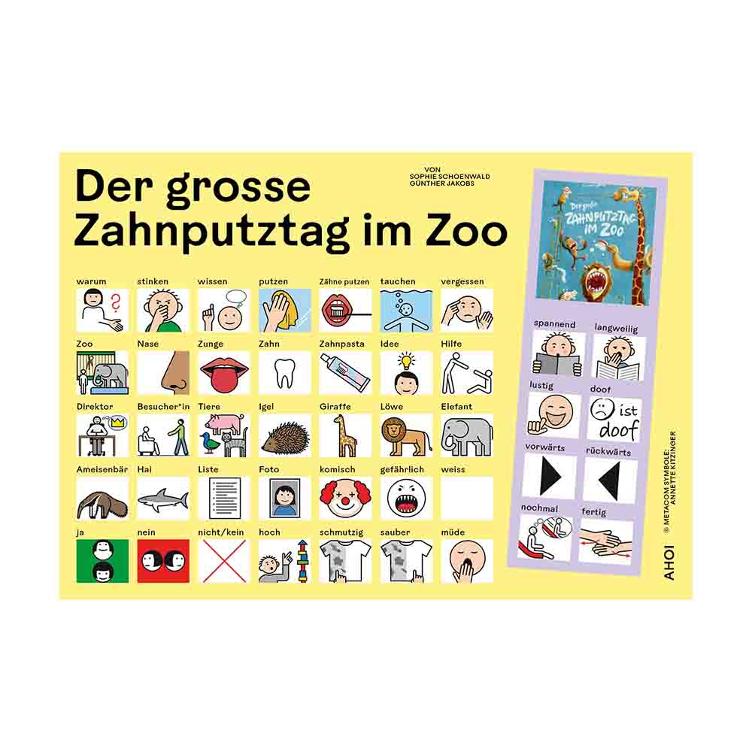 Kommunikationtstafel zu `Der grosse Zahnputztag im Zoo`