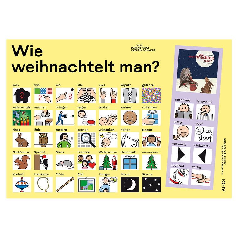 Kommunikationtstafel zu 'Wie weihnachtelt man?'