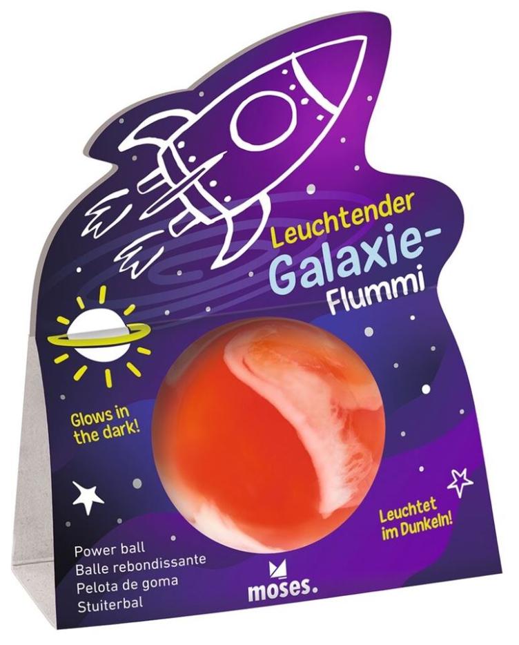 Leuchtender Gumpiball Galaxie-Flummies