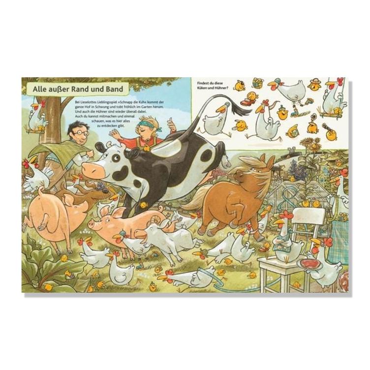 Lieselotte: Hühner, Hühner überall! Das grosse Hühner-Such-und Wimmelbuch - 0