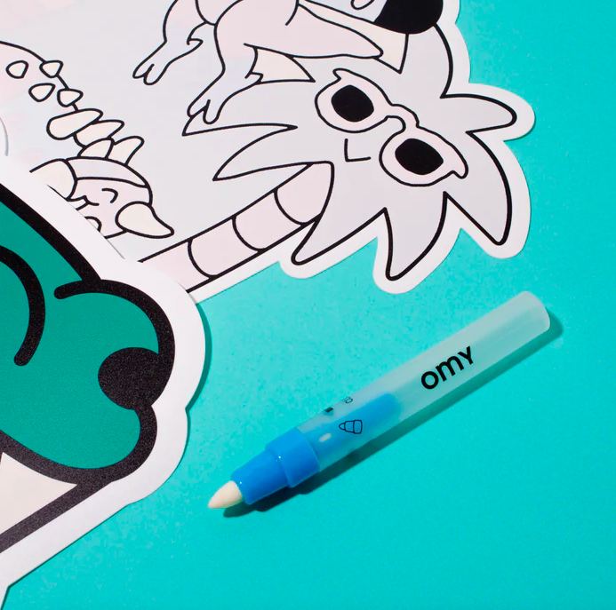 Magische Tischsets zum Ausmalen Dinos - 0