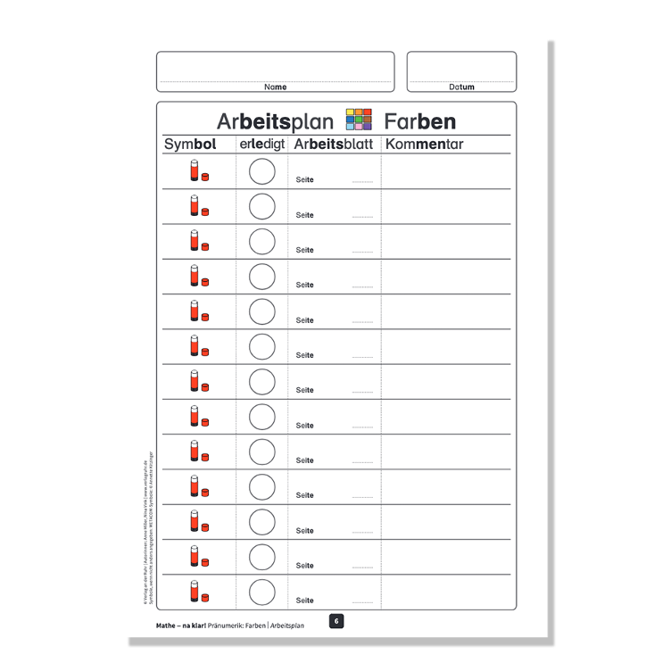 Mathe - na klar! Pränumerik: Farben - 2