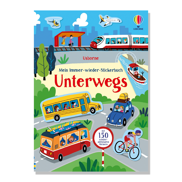 Mein Immer-wieder-Stickerbuch: Unterwegs