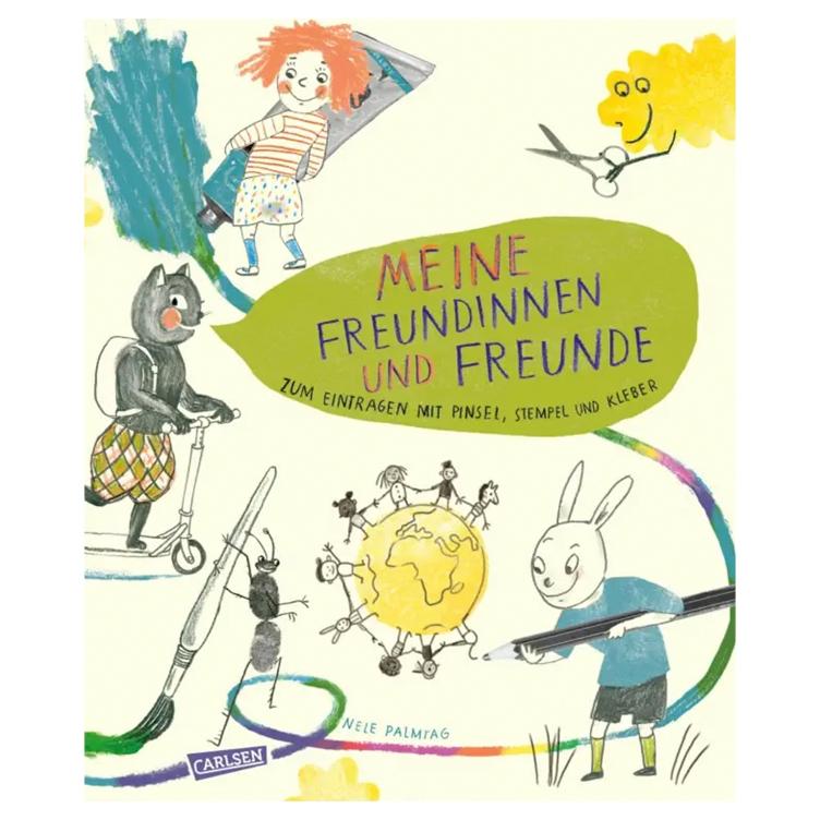 Meine Freundinnen und Freunde - zum Eintragen mit Pinsel, Stempel, Kleber