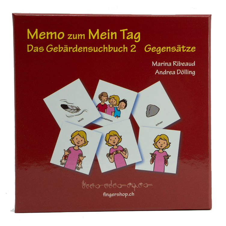 Memo Gegensätze mit Gebärden