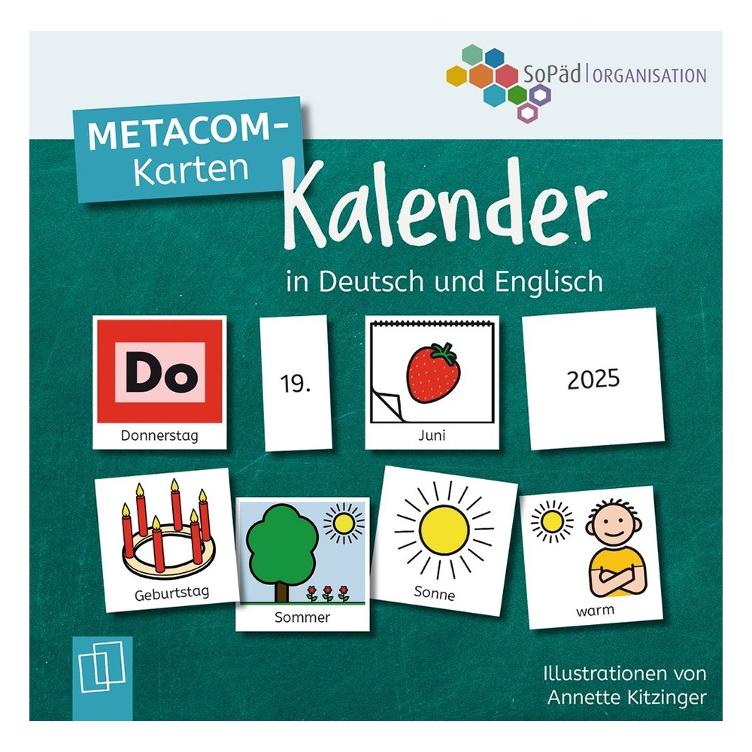METACOM-Karten: Kalender in Deutsch und Englisch