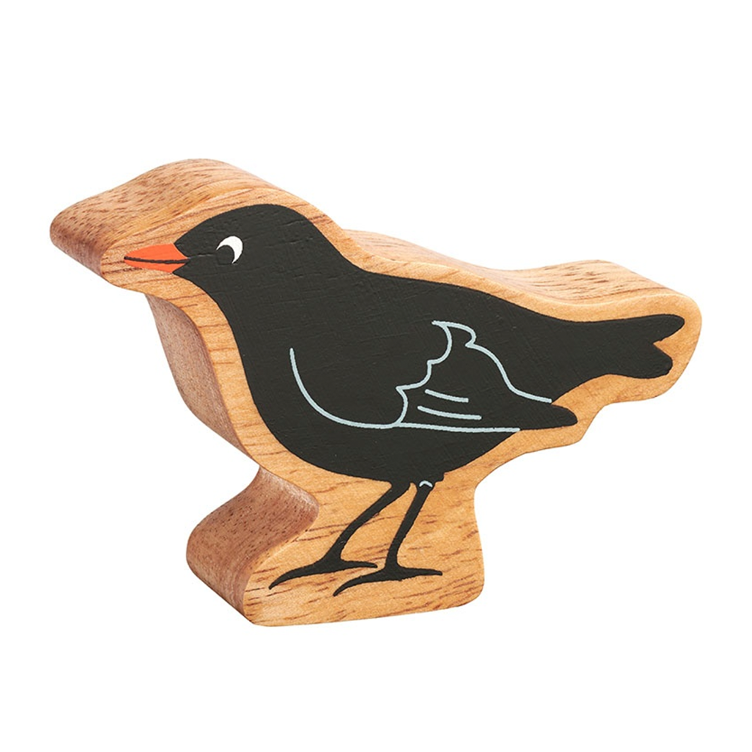 Holztier Amsel