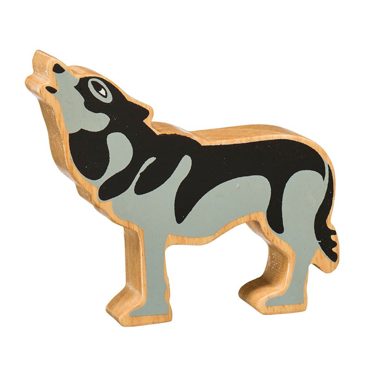Holztier Wolf