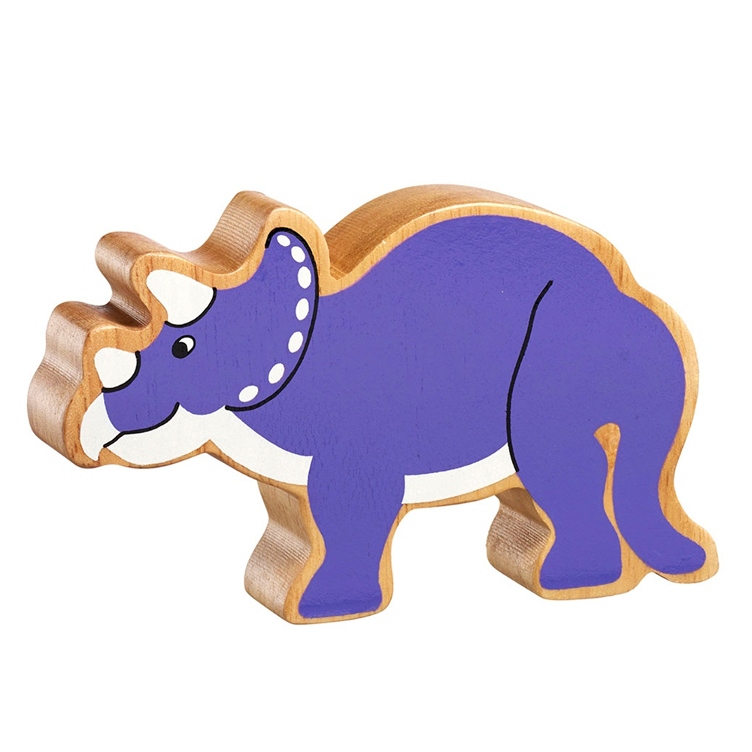 Holztier Dino Triceraptos
