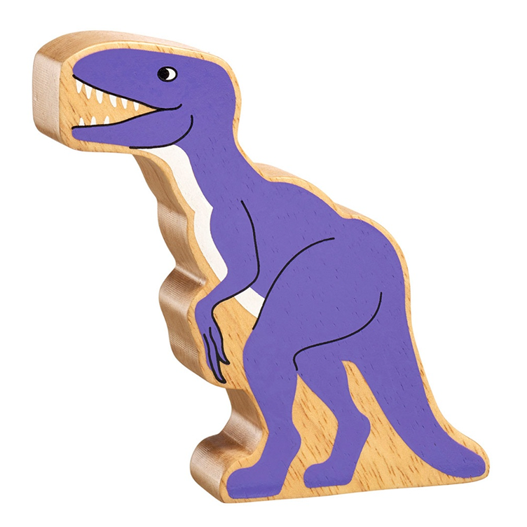 Holztier Dino Velociraptor